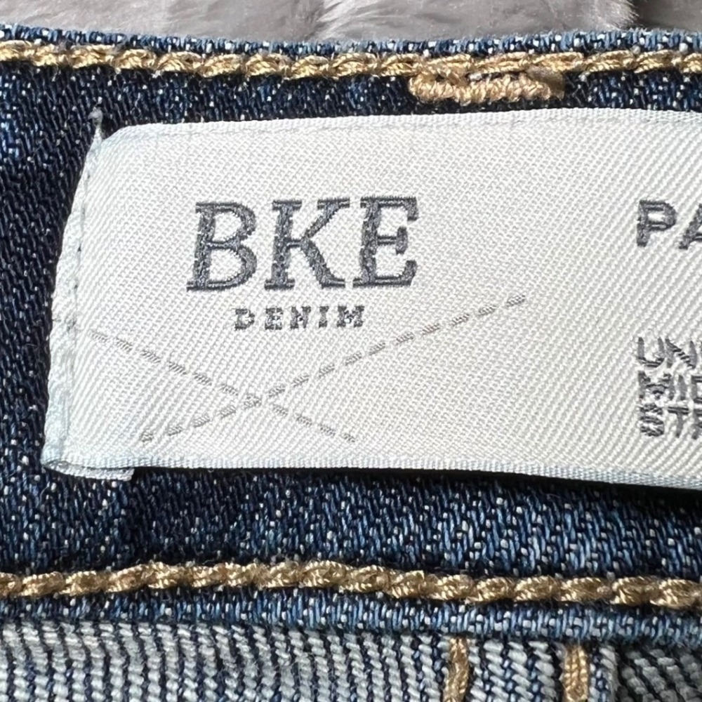 BKE Womens Size 30x32 Payton Mid-Rise Straight Universal Fit Blue Denim Stretch - Picture 4 of 16